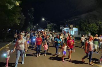Foto - Sucesso da 4ª Caminhada Luminosa em Coronel Barros