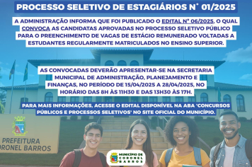 Atenção candidatos aprovados 