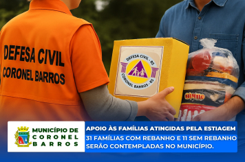 Apoio às famílias atingidas pela estiagem