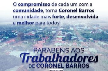 Feliz dia do trabalhador!