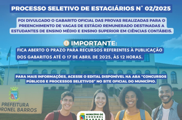 Atenção, candidatos!