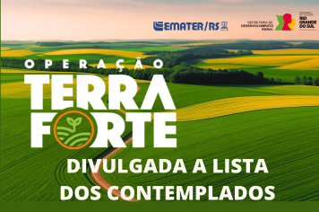Prefeitura divulga lista dos contemplados do programa Terra Forte