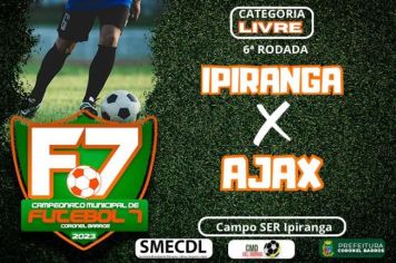 Hoje à tarde, a partir das 14 horas no campo da SER Ipiranga, temos jogos emocionantes no Campeonato Municipal de Futebol 7! 
