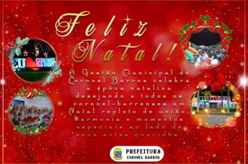 Feliz Natal Coronel-barrenses!