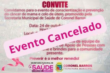 CANCELAMENTO DE EVENTO