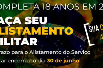 Inscrições para alistamento militar obrigatório estão abertas