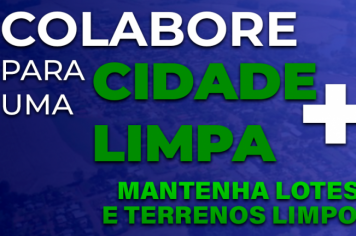 Colabore para uma cidade mais limpa