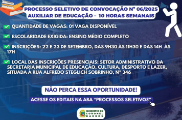 Processo Seletivo de Convocação Nº 06/2025