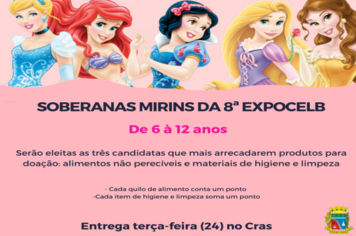 Candidatas a soberanas mirins de Coronel Barros devem entregar arrecadações terça-feira (24)