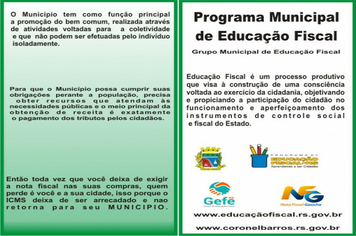 Programa municipal de Educação Fiscal