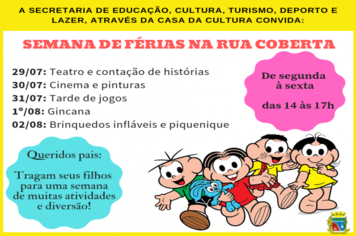 Administração prepara atividades de férias para as crianças