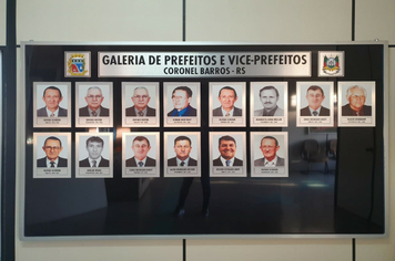 Nova galeria de Prefeitos e Vice-prefeitos está disponível na prefeitura de Coronel Barros