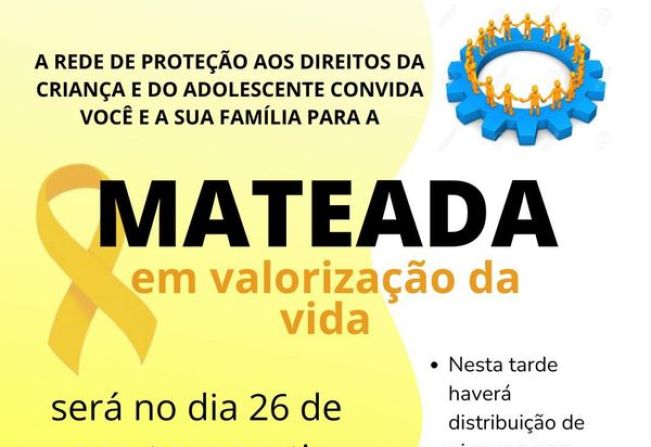 Mateada em Valorização da Vida irá unir a comunidade em prol da prevenção ao suicídio e valorização da vida, através de um evento repleto de atividades, informação e apoio emocional