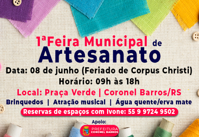 1ª Feira Municipal do Artesanato 