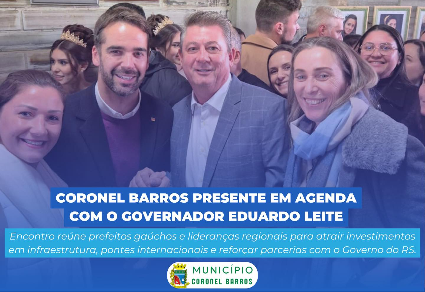 Prefeito Bráulio Scherer participa de encontro regional com o governador Eduardo Leite em Santo Augusto