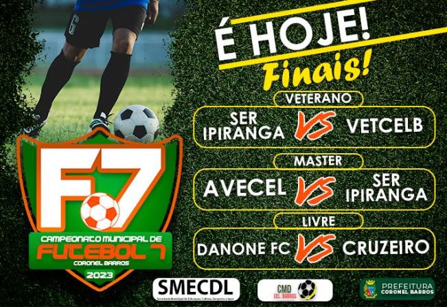 Grandes Confrontos Marcam a Final do Campeonato Municipal de Futebol 7 nas Categorias Veterano, Master e Livre