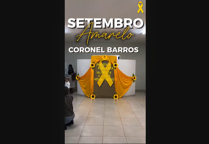  Setembro Amarelo em Coronel Barros 2025 com Naiara Bandeira