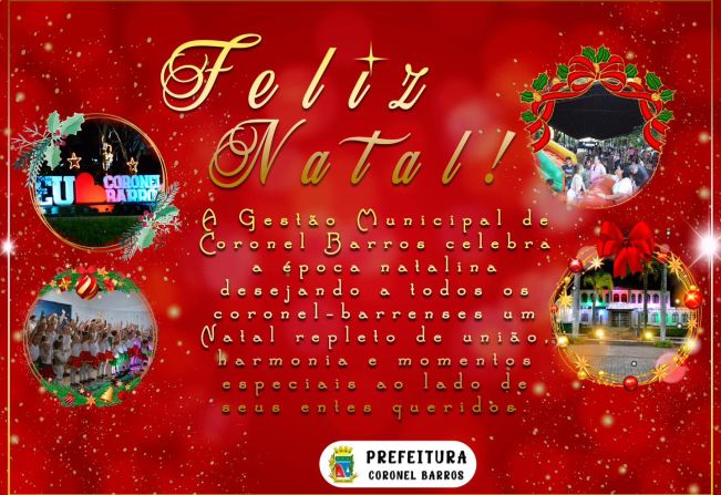 Feliz Natal Coronel-barrenses!