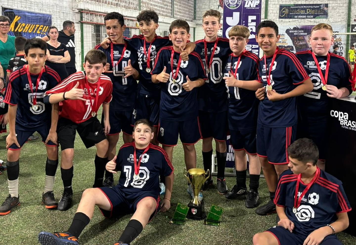 Escolinha de Futebol de Coronel Barros brilha e é campeã em duas categorias