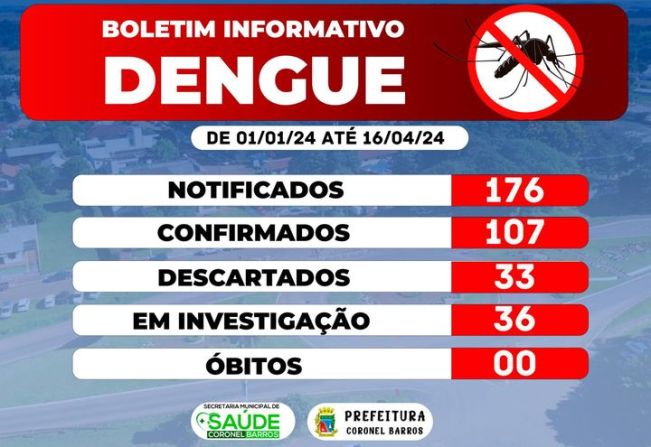 Veja o Relatório da Situação da Dengue em Coronel Barros