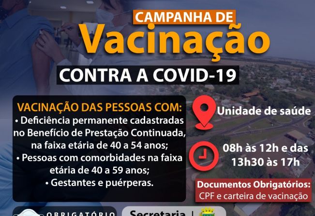 Campanha de vacinação contra a Covid-19