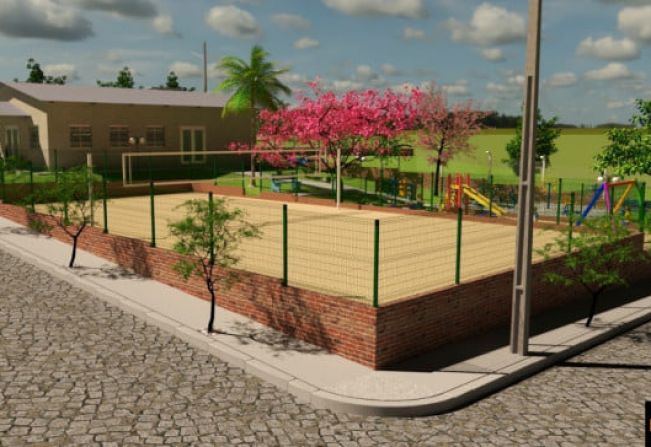 Início as obras no espaço de socialização e lazer do Bairro Novo Horizonte