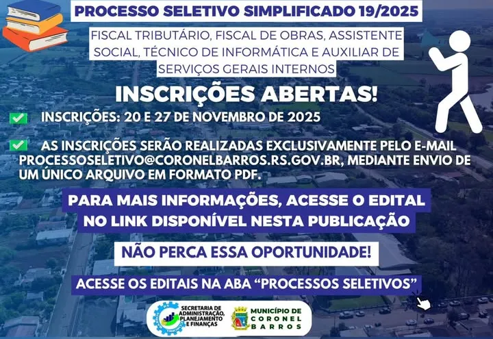 Processo Seletivo Simplificado nº 19/2025