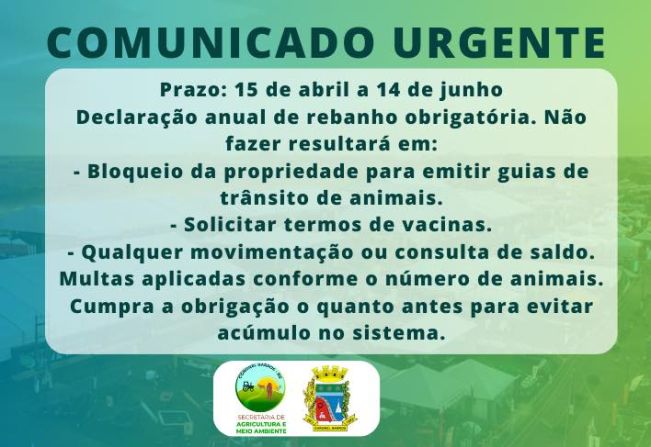 COMUNICADO URGENTE