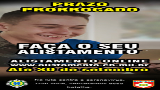 Alistamento militar deve ser realizado até dia 30 de setembro