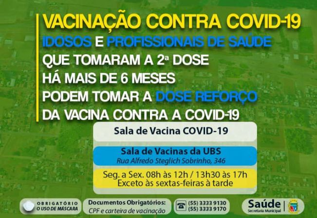 Distribuição de doses de reforço de vacina contra a Covid-19