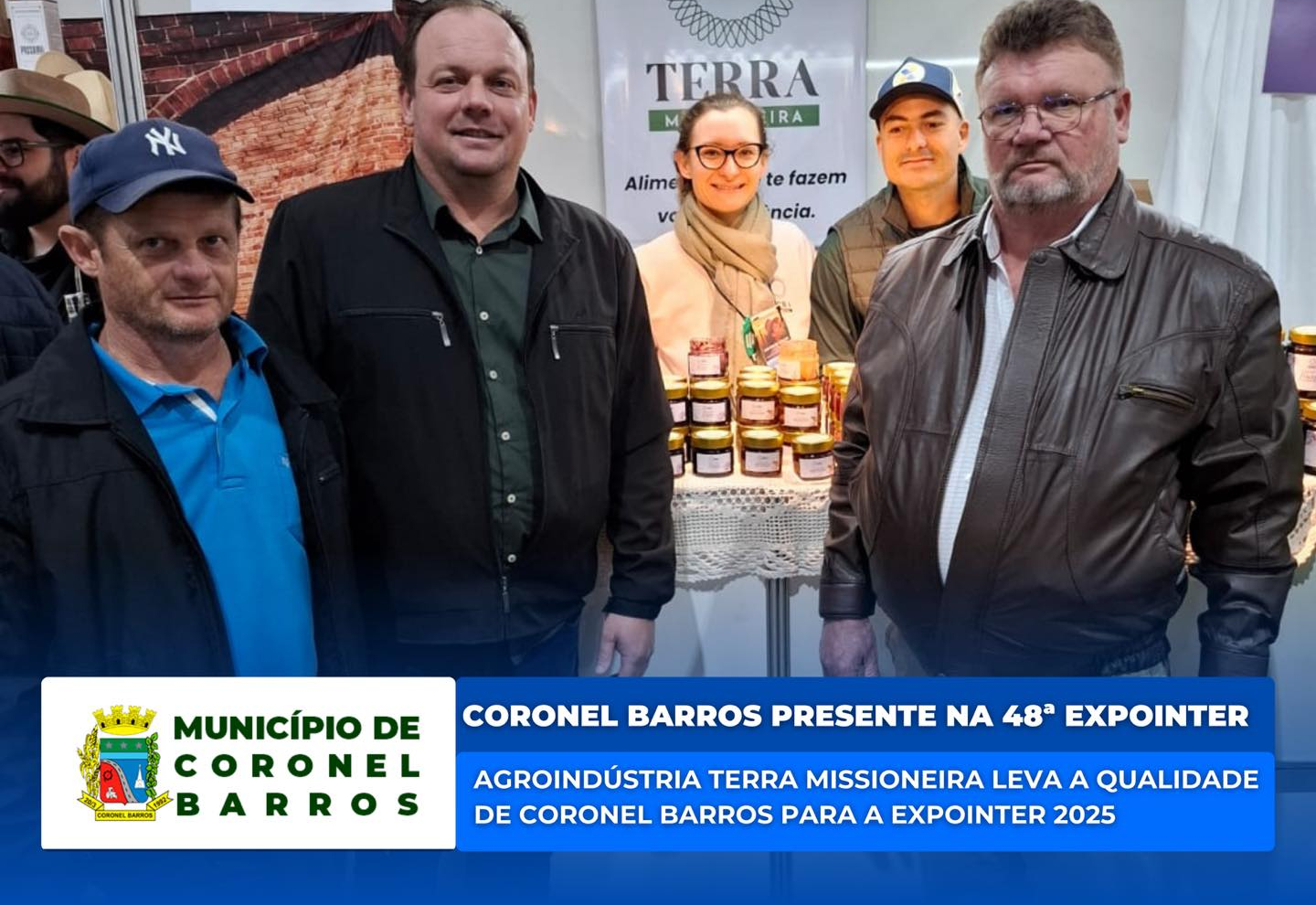 Prefeito em exercício prestigia expositora coronel-barrense na Expointer 2025