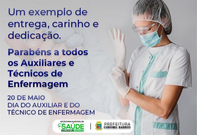 20 de Maio Dia Do Auxiliar Técnico De Enfermagem