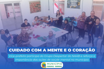 Vice-prefeito acompanha atividades do Grupo Despertar do NAAB