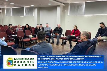 Vice-prefeito e equipe da Saúde participaram de reunião sobre transformação do Hospital Bom Pastor em “porta aberta”
