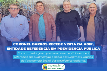 Prefeito Bráulio Scherer recebe representantes da AGIP em visita institucional