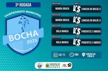 3ª Rodada do Campeonato Municipal de Bocha 2025!