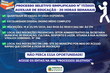 Processo Seletivo Simplificado Nº 17/2025