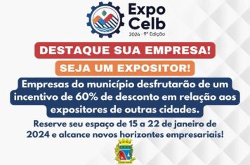 Empresas de Coronel Barros Recebem Convite Especial e Incentivo de 60% de desconto para Expor na 9ª Edição da ExpoCelb