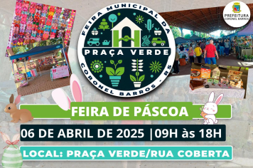 Feira de Páscoa na Praça Verde!