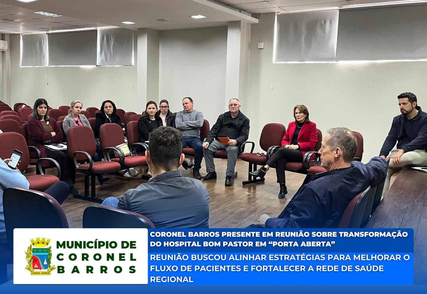 Vice-prefeito e equipe da Saúde participaram de reunião sobre transformação do Hospital Bom Pastor em “porta aberta”