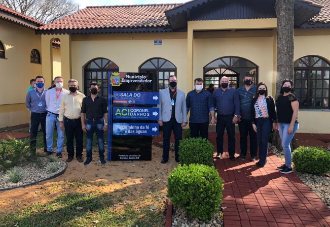 Hoje foi inaugurado junto a Sala do Empreendedor a ACI e o Caminho da Fé e das Águas