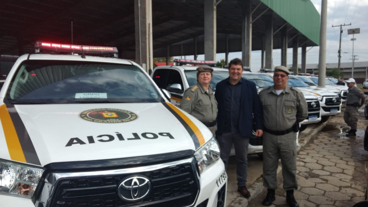 Brigada Militar de Coronel Barros é contemplada com uma camionete Hilux