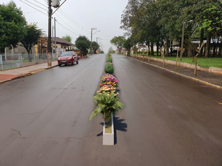 Projeto de revitalização visa instalar canteiros centrais removíveis nas principais ruas da cidade