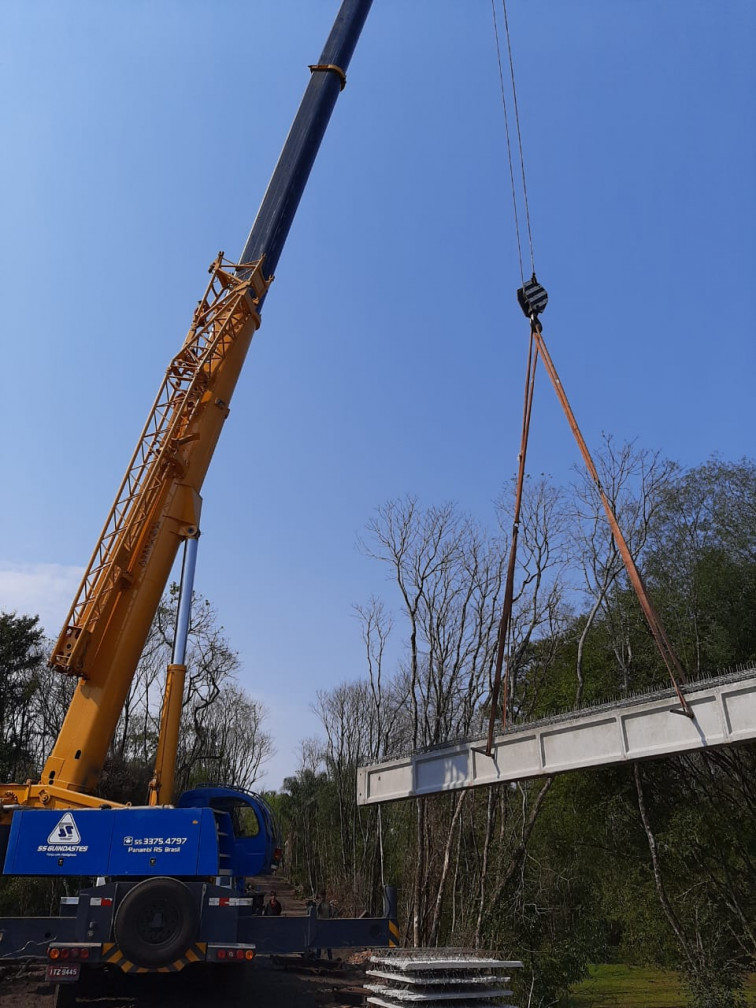 Construção da ponte sobre o Rio Conceição passa para a última etapa