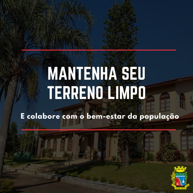 Lei Municipal determina que terrenos sujos sejam multados