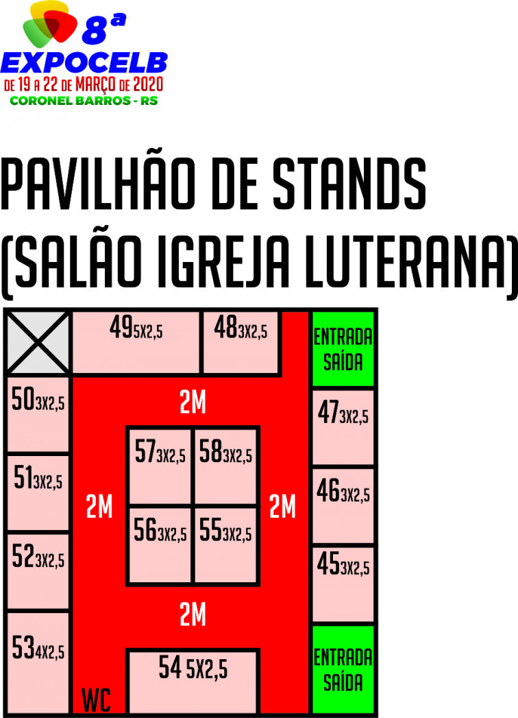 Comercialização de espaços para a 8ª Expocelb